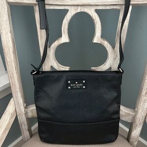 Kate Spade Black Leather Crossbody, Excellent Condition, Free Shipping